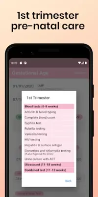 Gestational Age android App screenshot 1